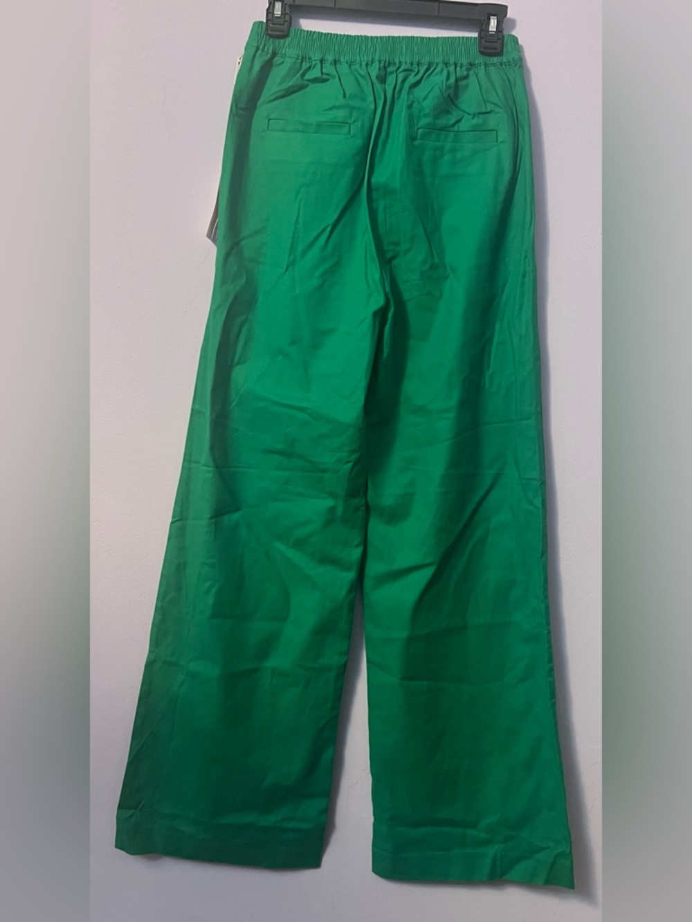 NY&Co High-Waist Wide Leg Leaf Green Linen Trousers - Picture 2 of 4